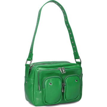 Núnoo Groene Ellie Wrinkle Schoudertas Núnoo , Green , Dames - ONE Size