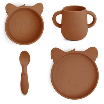 Nuuroo Lykke Koala 4-delig servies, Caramel Café Bruin