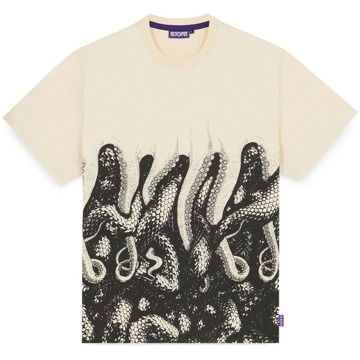 Octopus Beige Snake Tee Lente/Zomer 2024 Octopus , Beige , Heren