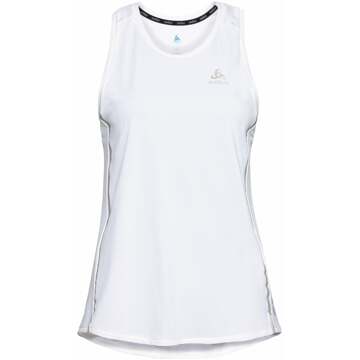ODLO Crew Neck Chill-Tech Hardloopshirt Dames-Wit - XS