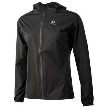ODLO Zeroweight Waterproof Hardloopjas Dames zwart - M