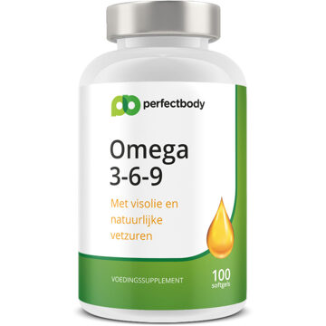 Omega 3-6-9 Capsules - 100 Softgels - PerfectBody.nl
