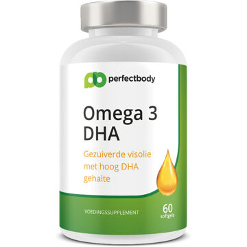 Omega 3 DHA Capsules - 60 Softgels - PerfectBody.nl