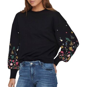 Only Brooke Round Neck Flower Sweater Dames