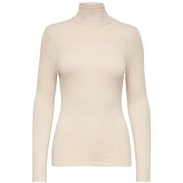 Only Rollneck Pullover Gebreid Only , Beige , Dames - XS