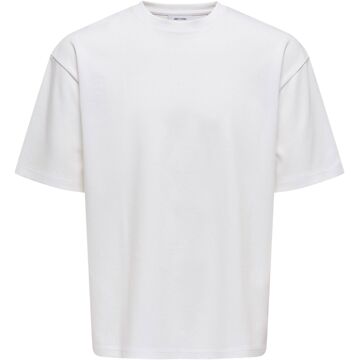 ONLY & SONS Airflex Casual Tee Wit Only & Sons , White , Heren - 2Xl,Xl,L,M,S