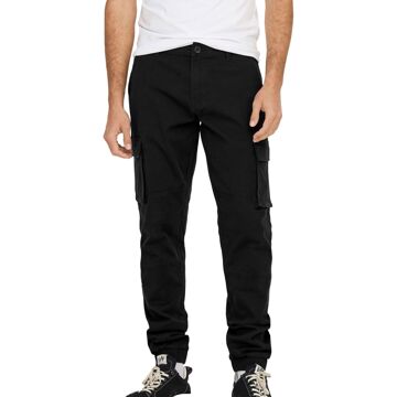 ONLY & SONS Cam Stage Cargo Broek Heren zwart - W36L34