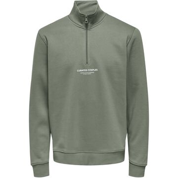 ONLY & SONS Curated Half Zip Sweater Heren