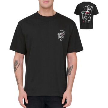 ONLY & SONS Fred Life Relaxed Print Shirt Heren - XXL