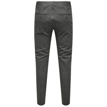 ONLY & SONS onsmark slim check 020960 pant 22034297 jet black Zwart - 34-32