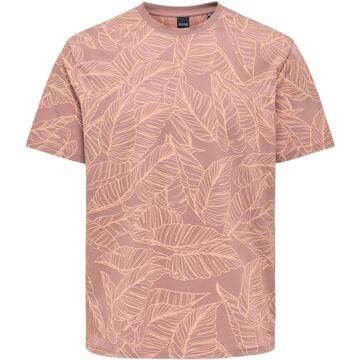 ONLY & SONS Vail Shirt Heren roze - oranje - L