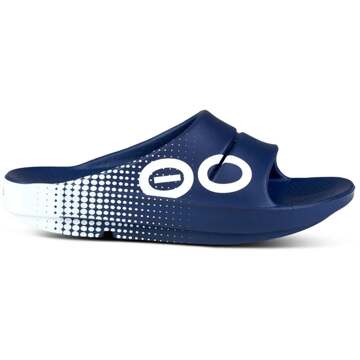 OOfos Ooahh Sport Herstelschoenen-Donkerblauw,Wit - 42
