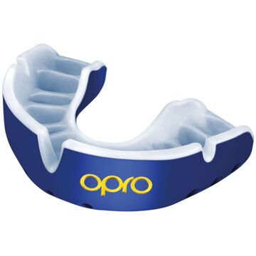 Opro Gold Ultra Fit Gebitsbeschermer blauw - wit - JUNIOR