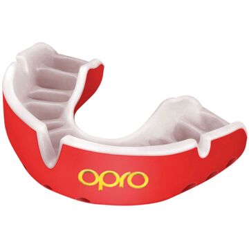 Opro Gold Ultra Fit Gebitsbeschermer rood - wit - JUNIOR
