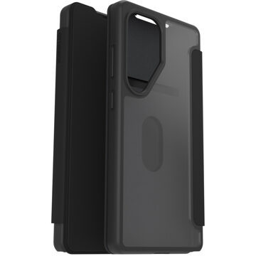 Otterbox React Folio Backcover voor de Samsung Galaxy S25 Ultra - Zwart Transparant