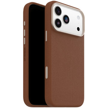 Otterbox Symmetry Cactus leren Backcover met MagSafe voor de Apple iPhone 17 Pro Max - Desert Sadle Bruin