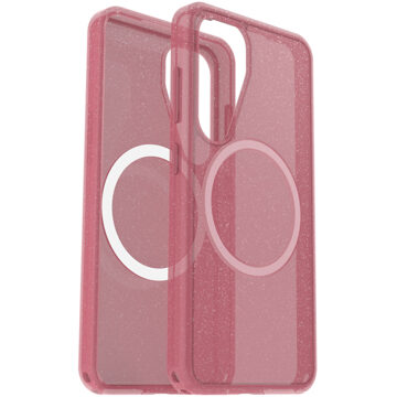 Otterbox Symmetry Clear Backcover MagSafe voor de Samsung Galaxy S25 - Thimbleberry Roze