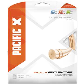 Pacific Poly Force - Tennissnaren - 1.24mm/ 12.20m - Licht Oranje