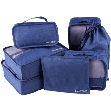 Packing cubes 7 stuks complete set