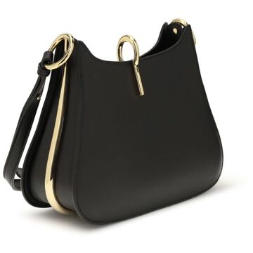 Paco Rabanne Zwarte Kalfsleer Bos Taurus Schoudertas