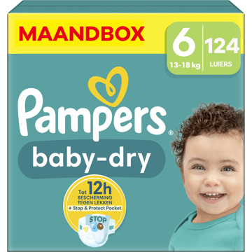 Pampers Baby Dry - Maat 6 - Maandbox- 124 luiers - 13/18 KG