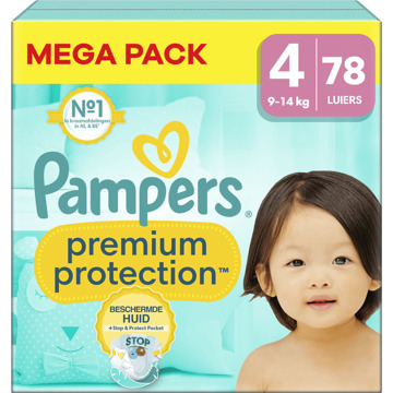 Pampers Premium Protection - Maat 4 - Megapack - 78 luiers - 9/14 KG