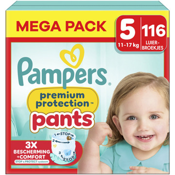 Pampers Premium Protection Pants - Maat 5 - Mega Pack - 116 stuks - 12/17 KG