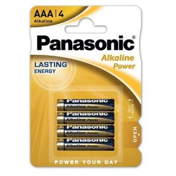 Panasonic PBALR03B4 AAA batterijen - Alkaline Power - 4 Stuks