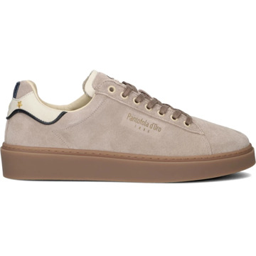 Pantofola d Oro Beige Suède Lage Top Sneakers Pantofola d'Oro , Beige , Heren - 42 Eu,45 Eu,43 Eu,41 Eu,46 Eu,44 EU