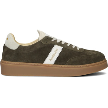 Pantofola d Oro Groene Suède Lage Sneakers Pantofola d'Oro , Green , Heren - 41 Eu,43 Eu,42 Eu,45 Eu,44 EU