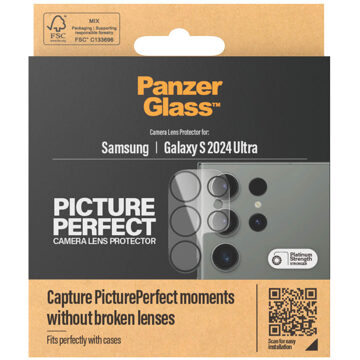 PanzerGlass Camera Protector voor de Samsung Galaxy S24 Ultra Transparant