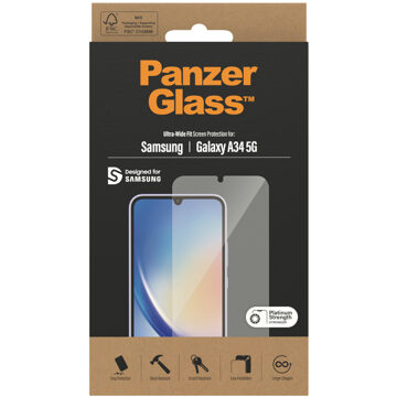 PanzerGlass Samsung Galaxy A34 5G Smartphone screenprotector Transparant