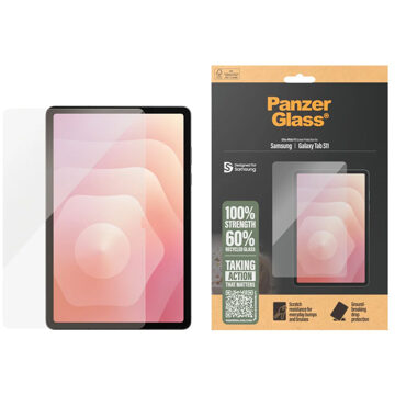 PanzerGlass Ultra Wide Fit Screenprotector voor de Samsung Galaxy Tab S11 Transparant