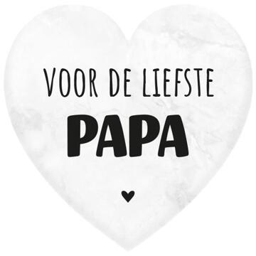 paperdreams Marmeren Hartje - Papa wit