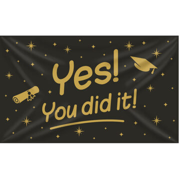 paperdreams XXL Gevel vlag - You did it! Multikleur