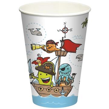 Papstar Bekers Pirate Crew karton 0,2l Ø7x9,7cm multi