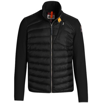 Parajumpers Jayden Zwart Bimateriaal Jack Parajumpers , Black , Heren - Xl,L,M,S