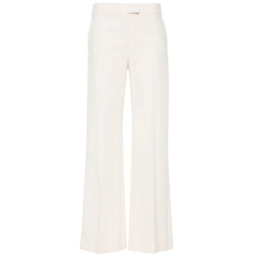 Patrizia Pepe Ivoor Wit Twill Broek Patrizia Pepe , Beige , Dames - S