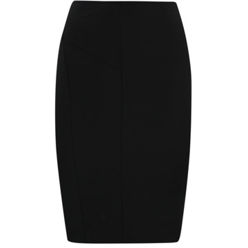 Patrizia Pepe Zwarte Stretch Katoenen Midi Rok Patrizia Pepe , Black , Dames - L,M,S,Xs