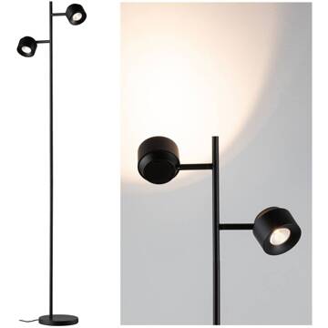 Paulmann Puric Pane I LED vloerlamp met dimmer zwart
