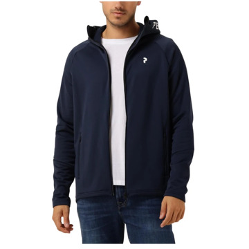 Peak Performance Heren Zip Hooded Sweater Peak Performance , Blue , Heren - 2Xl,Xl,L,M,S