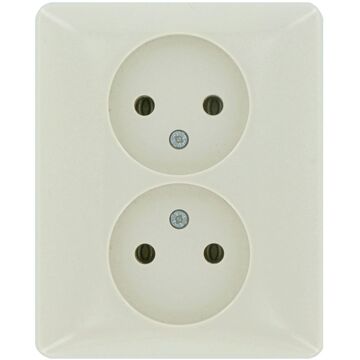 peha Inbouwstopcontact Standaard Ongeaard 2-polig Crème Ip20