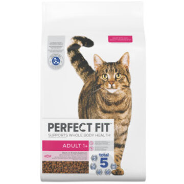 Perfect Fit 2x 7kg Perfect Fit Adult 1+ Rijk aan Zalm Droog Kattenvoer