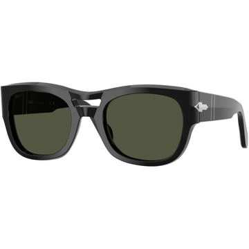 Persol Klassieke Zonnebril Zwart Persol , Black , Unisex - 54 MM