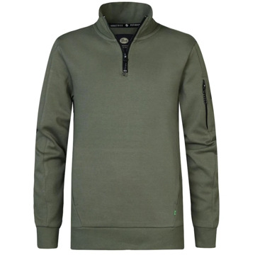 Petrol Jongens Rits Kraag Sweater Donkergroen Petrol , Green , Heren - 164 Cm,152 Cm,140 Cm,176 Cm,128 CM