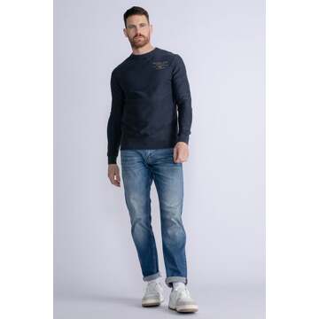 Petrol Sweater Barlett Navy Donkerblauw