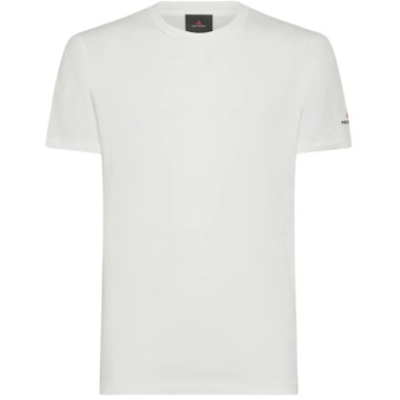 Peuterey Minimalistisch Logo T-shirt Jersey Katoen Peuterey , White , Heren - Xl,L,M,S