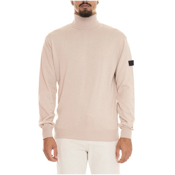 Peuterey Turtleneck pullover met elleboogpatches Peuterey , Beige , Heren - 2Xl,Xl,L,M