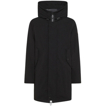 Peuterey Waterafstotende Parka met Membraan Peuterey , Black , Heren - Xl,L,M