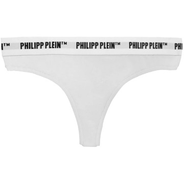 Philipp Plein Elegante Witte String Dubbelpak Philipp Plein , White , Dames - Xl,L